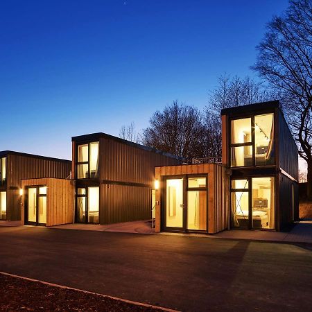 Modern Ausgebauter Ueberseecontainer Als Tiny House Wertheim Eksteriør billede