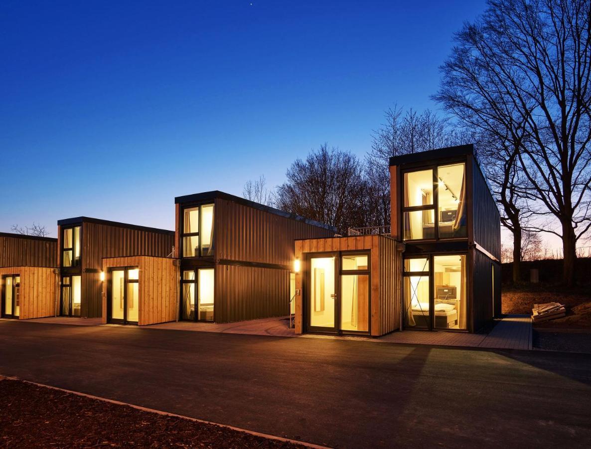 Modern Ausgebauter Ueberseecontainer Als Tiny House Wertheim Eksteriør billede